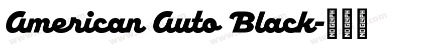 American Auto Black字体转换